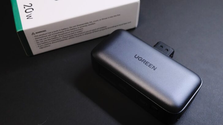 UGREEN Built-In USB-Cコネクター モバイルバッテリー！ケーブルレスでコンパクト！？iPhoneを充電するのに最適です