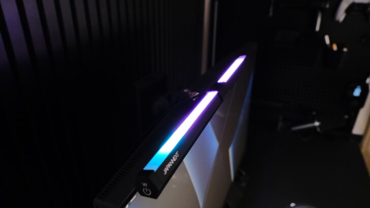 背面RGBライトがいい感じに照らしてくれる