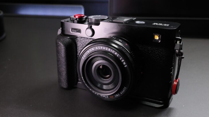 X-E5にL字グリップ・サムグリップを装着していく