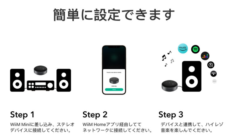 WiiM Mini を購入しました