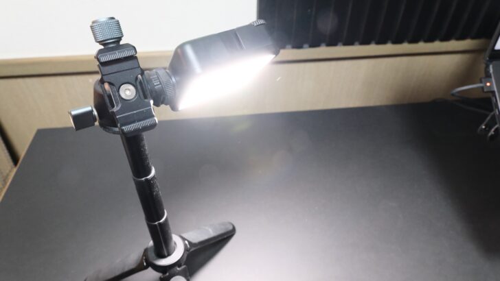 ブログ写真は別途ライトを用意